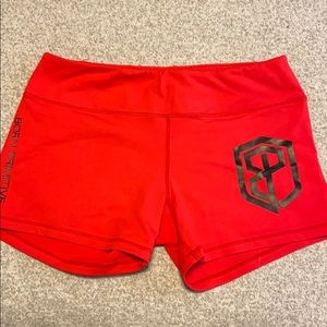 Born Primitive Red and Black athletic shorts